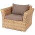 4SiS Капучино кресло из искусственного ротанга, цвет соломенный