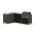 Угловой мангальный комплекс Cronon Lounge M-111SB, 2.3x1.5 м