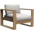 Кресло деревянное с подушками Janus et Cie Matisse Teak