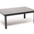 "Канны" журнальный столик из HPL 95х60, H40, каркас темно-серый (RAL 7024) муар, цвет столешницы "серый гранит"