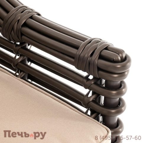 4SiS Ницца кресло из искусственного ротанга, цвет бронзовый фото 4