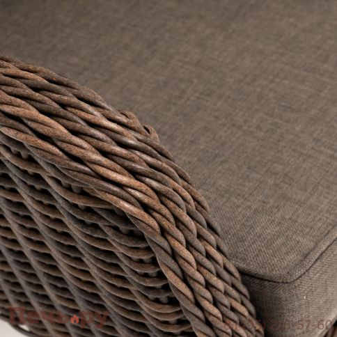 4SiS Прованс кресло из искусственного ротанга, цвет коричневый фото 4