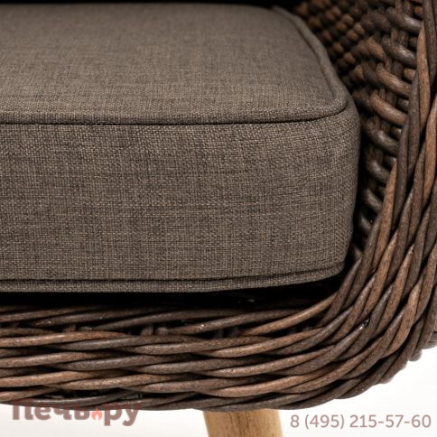 4SiS Прованс кресло из искусственного ротанга, цвет коричневый фото 8