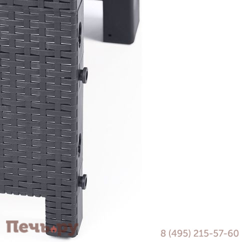 Кресло Gardeck Arizona b:rattan (2шт.), антрацит (2 подушки) фото 11