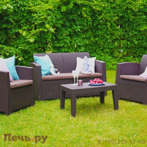 Кресло Gardeck Arizona b:rattan  (2шт.), венге (2 подушки) фото 18