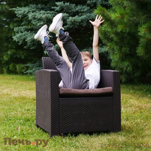 Кресло Gardeck Arizona b:rattan  (2шт.), венге (2 подушки) фото 4