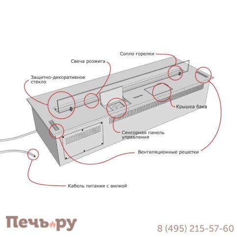 Автоматический биокамин Biograte SmartFire S 1000 фото 6