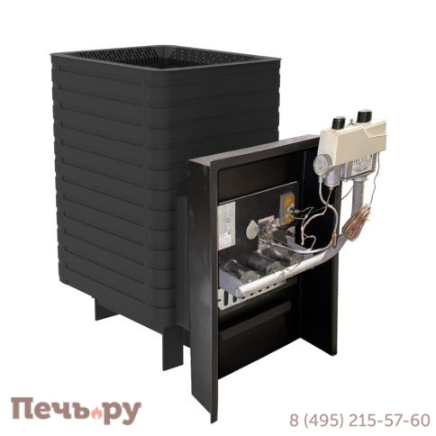 Банная печь Берёзка Викинг 15 газ (сетчатый кожух) фото