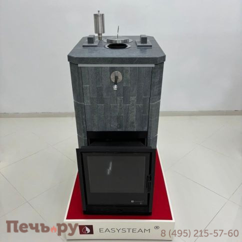 Банная печь Изистим Анапа в наборном полноценном кожухе с закрытым верхом фото 6