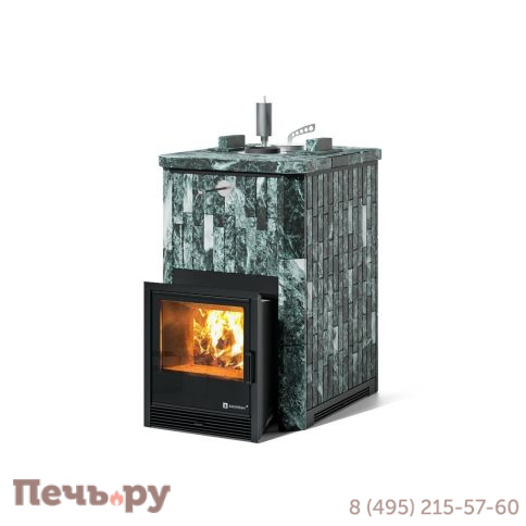 Банная печь Изистим Анапа в наборном полноценном кожухе с закрытым верхом фото