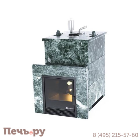 Банная печь ИзиСтим Анапа в полноценном кожухе из змеевика фото