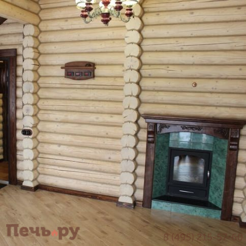 Банная печь ИзиСтим Сочи-М2 в кожухе из змеевика фото 3