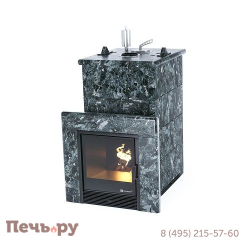 Банная печь ИзиСтим Сочи в кожухе из пироксенита фото