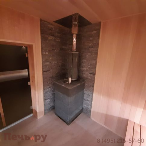 Банная печь ИзиСтим Сочи в кожухе из талькохлорита фото 7