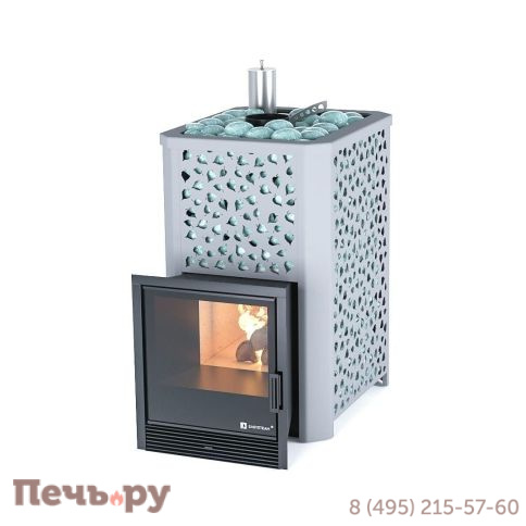 Банная печь ИзиСтим Ялта 15 березовый лист фото