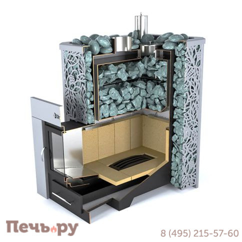 Банная печь ИзиСтим Ялта 15 хохлома фото 4