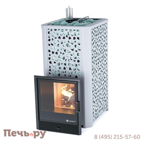 Банная печь ИзиСтим Ялта 35 березовый лист фото