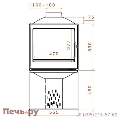 Чугунный камин Liseo Castiron LCI 5 GDF Compact фото 3