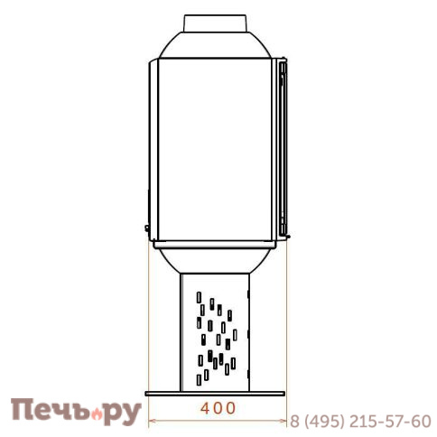 Чугунный камин Liseo Castiron LCI 5 GDF Compact фото 4