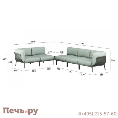 Диван модульный со столиком EMU Cabla фото 10