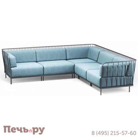 Диван угловой металлический с подушками EMU Cannole фото