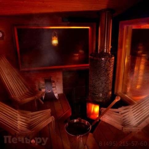 Дровяная печь для сауны IKI Kivi jr 2025 (дверца открывается направо) фото 2