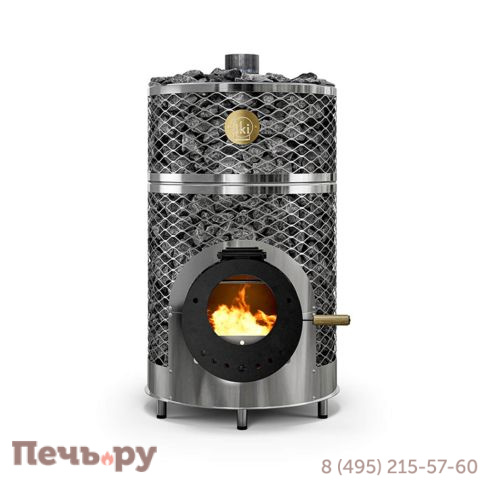 Дровяная печь для сауны IKI Loyly 2025 со стеклянной дверцей фото 2