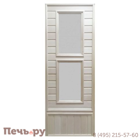 Дверь для бани DoorWood со стеклом 1850х750 (без петель и ручки) липа фото
