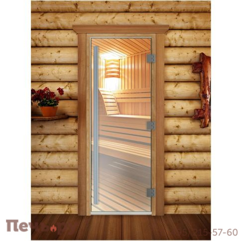 Дверь DoorWood Престиж Прозрачная 2000x700 фото