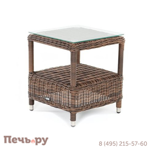 Форио 4SiS столик кофейный из искусственного ротанга, цвет коричневый фото