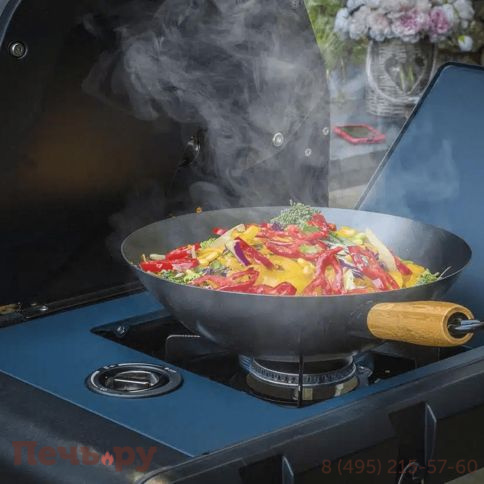 Газовый гриль Sahara X475 4 B BBQ Trolley Smokey Teal фото 9