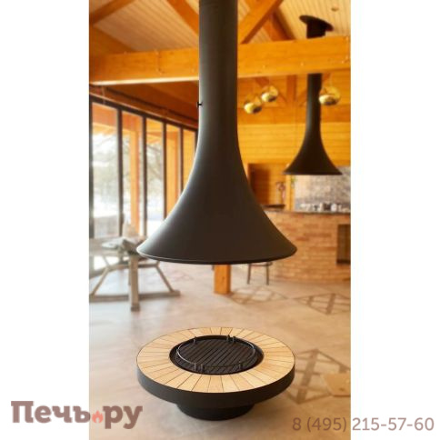 Готовый камин Bordelet Eva 992 центральный открытый фото 8