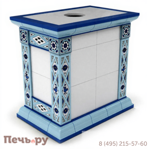 Готовый камин КимрПечь Билибин художественный центральный с топкой Астов К7454 фото 6