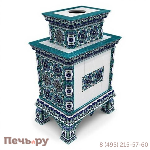 Готовый камин КимрПечь Кострома двухъярусный центральный с топкой Астов МЛ 700 фото 17