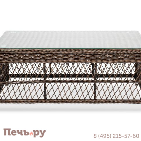 Гранд Латте 4SiS стол журнальный из искусственного ротанга, цвет коричневый фото 2