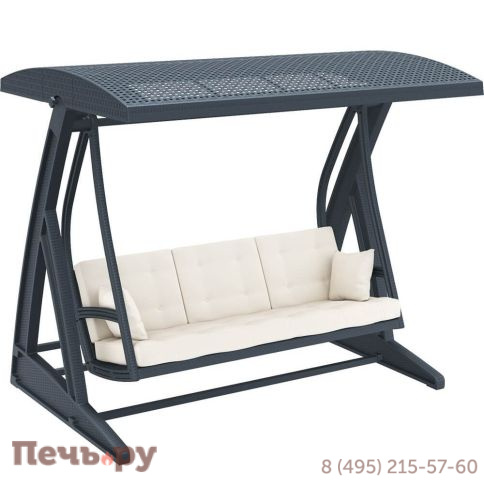 Качели пластиковые плетеные с подушкой Siesta Contract Hawaii фото 3