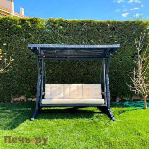 Качели пластиковые плетеные с подушкой Siesta Contract Hawaii фото 6