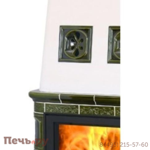 Кафельная печь ABX Laponie II P (10кВт в воду), вставка стальная фото 2