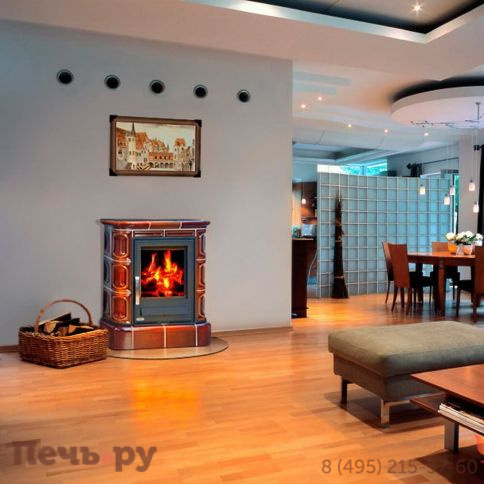 Кафельная печь ABX Marina KPI, с кафельным цоколем, с допуском воздуха фото 5