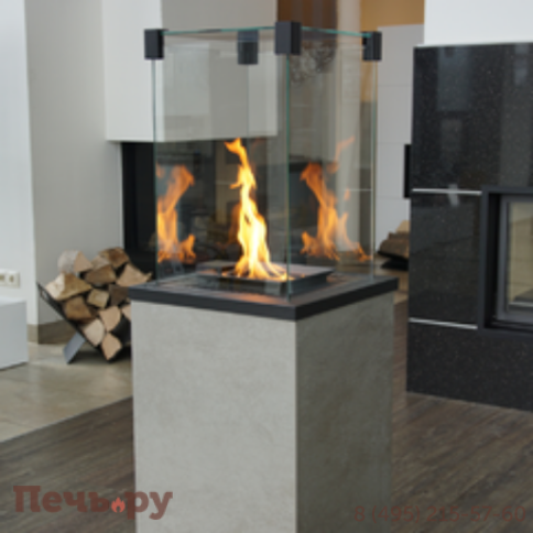 Камин газовый Kratki Patio Mini G31/37MBAR/Q/O/G-Oxide Grigio фото 3