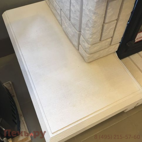 Камин Мета (облицовка Соло (белая) и топка Промо Ш) фото 4