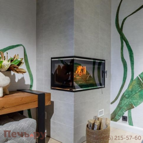 Каминная чугунная топка Kaw-Met W16 14,7кВт PB фото 7