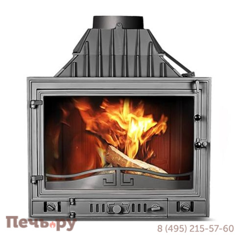 Каминная чугунная топка Kaw-Met W3 B (2 стекла) 16,7 кВт фото 4