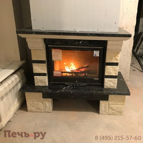 Каминная облицовка ЭкоКамин Нарцисс пристенная фото 3