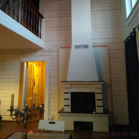 Каминная облицовка Madeira Daniella Dark Chokolate деревянная балка фото 7