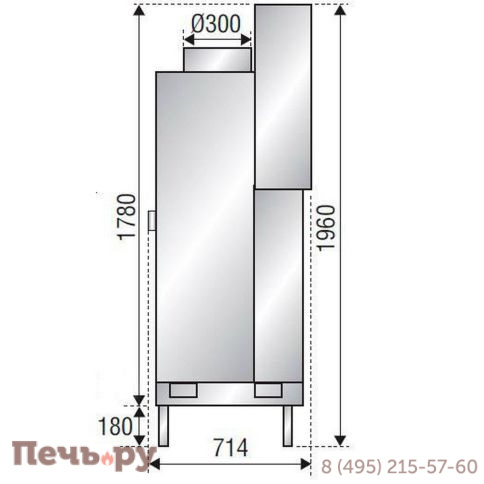 Каминная топка Axis F 1400 simple face фото 3