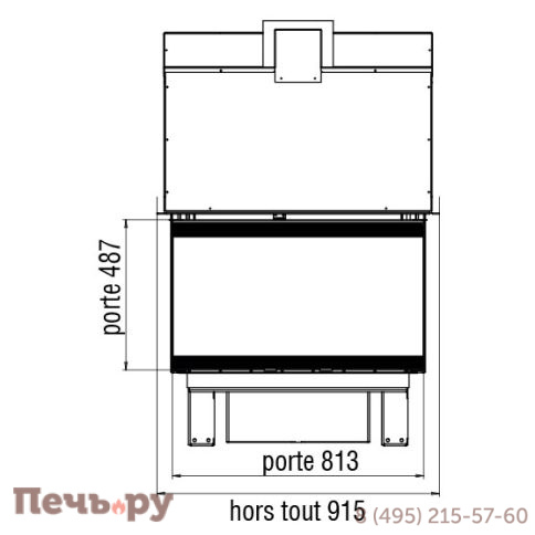 Каминная топка Axis XP01003V фото 5