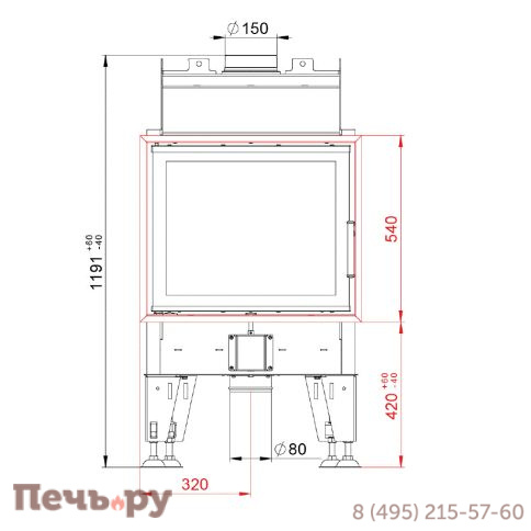 Каминная топка BeF Home Passive 6 фото 4