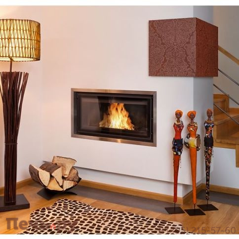 Каминная топка Kratki Mila/PW/24/GLASS (двойное стекло) фото 2