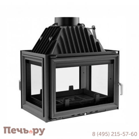 Каминная топка Kratki Oliwia/LPT (тунель, стекло слева-справа) фото
